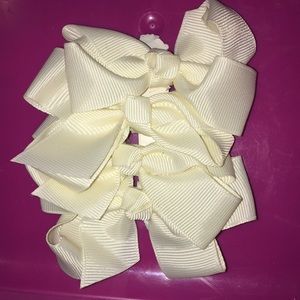 Creamy White bow